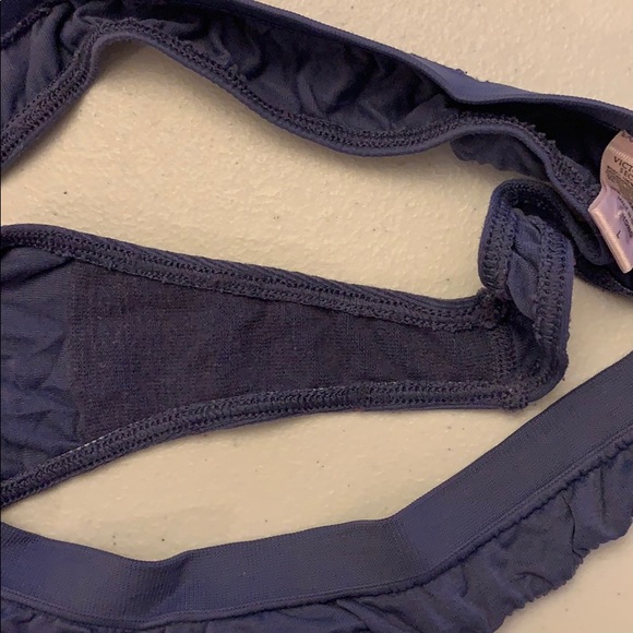 Victoria’s Secret Purple Thong Panties Size L - Picture 4 of 4